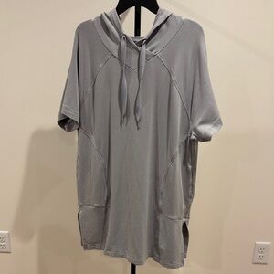 Athleta hooded tunic, light lavender, large